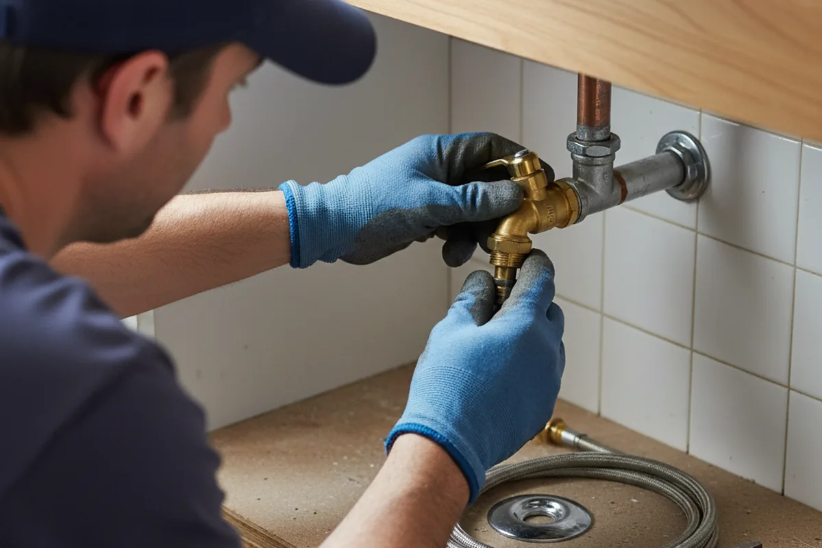Shutoff valve and fitting work during Emergency Plumbing in Canal Fulton